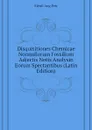 Disquisitiones Chemicae Nonnullorum Fossilium Adjectis Notis Analysin Eorum Spectantibus (Latin Edition) - Mênil Aug Petr