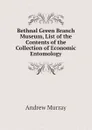 Bethnal Green Branch Museum, List of the Contents of the Collection of Economic Entomology - Andrew Murray