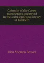 Calendar of the Carew manuscripts, preserved in the archi-episcopal library at Lambeth - Brewer John Sherren