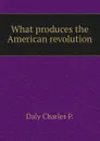 What produces the American revolution - Daly Charles P.