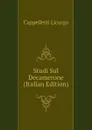 Studi Sul Decamerone (Italian Edition) - Cappelletti Licurgo