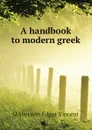 A handbook to modern greek - D'Abernon Edgar Vincent