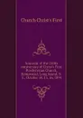 Souvenir of the 250th anniversary of Christ.s First Presbyterian Church, Hempstead, Long Island, N.Y., October 14, 15, 16, 1894 - Church Christ's First