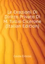 Le Orazioni Di Diritto Privato Di M. Tullio Cicerone (Italian Edition) - Costa Emilio