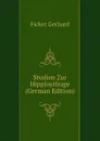 Studien Zur Hipploytfrage (German Edition) - Ficker Gerhard