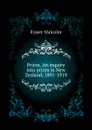 Prices. An inquiry into prices in New Zealand, 1891-1919 - Fraser Malcolm