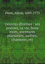 Oeuvres diverses - Alexis Piron