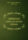 Additional notes on arrow release - Edward Sylvester Morse