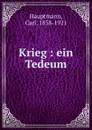 Krieg - Carl Hauptmann