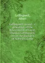 Leffingwell record - Albert Leffingwell