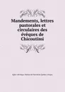 Lettres pastorales. Mandements, circulaires et autres documents publies dans le Diocese de Chicoutimi - Église catholique