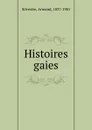 Histoires gaies - Armand Silvestre