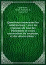 Questions concernant les substitutions - Henri François d'Aguesseau