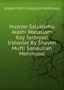 Huzoor Sallallahu Alaihi Wasallam Kay Tarbiyati Irshadat By Shaykh Mufti Sanaullah Mehmood - Shaykh Mufti Sanaullah Mehmood