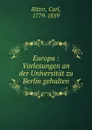 Europa - Carl Ritter