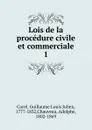 Lois de la procedure civile et commerciale - Guillaume Louis Julien Carré