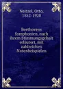 Beethovens Symphonien, nach ihrem Stimmungsgehalt erlautert, mit zahlreichen Notenbeispielen - Otto Neitzel