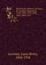 Histoire des theatres de Paris - Louis Henry Lecomte