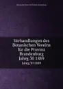 Verhandlungen des Botanischen Vereins. Jahrgang 30 - P. Ascherson, E. Koehne, M. Gürke