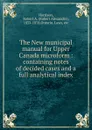 The New municipal manual for Upper Canada microform - Robert Alexander Harrison