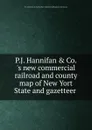 P.J. HannifanandCo..s new commercial railroad and county map of New Yort State and gazetteer - P.J. Hannifan