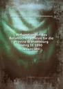 Verhandlungen des Botanischen Vereins der Provinz Brandenburg - P. Ascherson, E. Koehne, M. Gürke