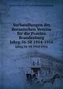 Verhandlungen des Botanischen Vereins fur die Provinz Brandenburg - Botanischer Verein der Provinz Brandenburg