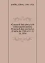Almanach des spectacles. Annee 1896 - Albert Soubies
