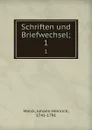 Schriften und Briefwechsel - Johann Heinrich Merck