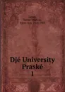 Deje University Prazske - V.V. Tomek