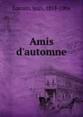 Ames d.automne - Jean Lorrain