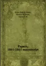 Papers, 1861-1865 manuscript - Snow family