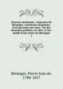 Chansons. Tome 1 - Pierre Jean de Béranger