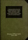 A discourse delivered in the Second Presbyterian Church - William Buell Sprague