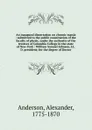 An inaugural dissertation on chronic mania - Alexander Anderson