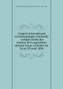 Congres international d.anthropologie criminelle - 