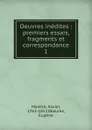 Oeuvres inedites - Xavier Maistre