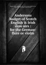 Andersons budget of Scotch English and Irish slow airs - John Playford