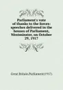 Parliament.s vote of thanks to the forces - Great Britain. Parliament
