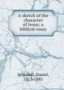 A sketch of the character of Jesus - Daniel Schenkel