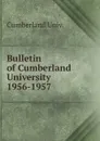 Bulletin of Cumberland University - Cumberland Univ