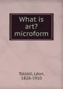 What is art. microform - Léon Tolstoi