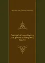 Manual of coordinates for places in Maryland - Maryland. State Planning Commission