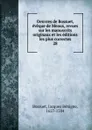 Oeuvres de Bossuet, eveque de Meaux, revues sur les manuscrits originaux et les editions les plus correctes - Bossuet Jacques Bénigne