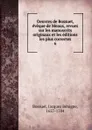 Oeuvres de Bossuet, eveque de Meaux, revues sur les manuscrits originaux et les editions les plus correctes - Bossuet Jacques Bénigne