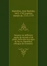 Pensees sur differens sujets de morale et de piete, tirees des ouvrages de feu m. Massillon, evenque de Clermont - Jean Baptiste Massillon