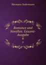 Romance und Novellen. Gesamt-Ausgabe - Sudermann Hermann