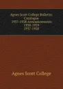 Agnes Scott College Bulletin - Agnes Scott College