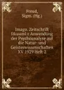 Imago. Zeitschrift f.uuml - Sigmund Freud