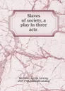Slaves of society, a play in three acts - George Lansing Raymond